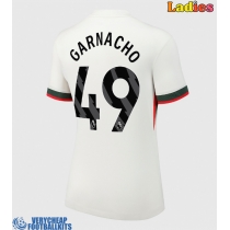 Chelsea Alejandro Garnacho #49 Replica Away Shirt Ladies 2025-26 Short Sleeve
